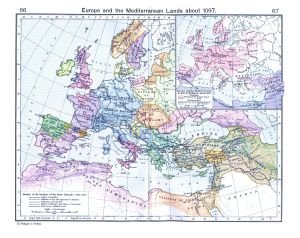 Map of the 1st Crusade