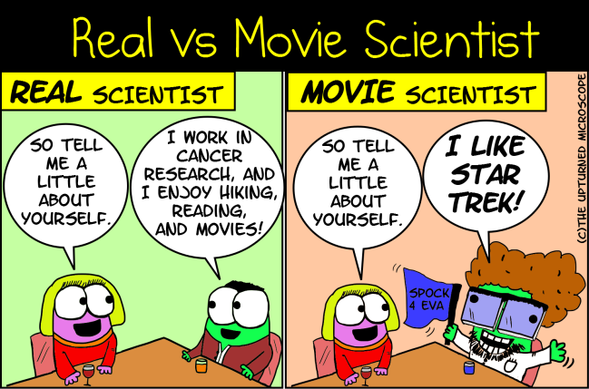 real vs movie scientists 8